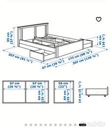 Letto matrimoniale Ikea Songesand 