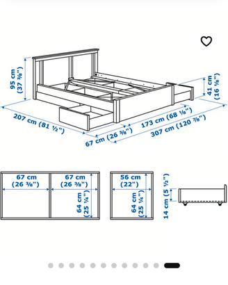 Letto matrimoniale Ikea Songesand 