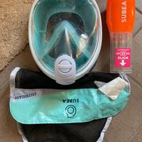 Maschera snorkeling scarpe