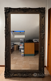 Specchio grande 124x214 cm, cornice in legno