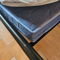 LETTO FERRO BATTUTO + MATERASSO + TOPPER