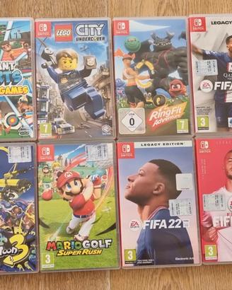 Giochi Nintendo Fifa,Splantoon 3,Ring fit,Mario