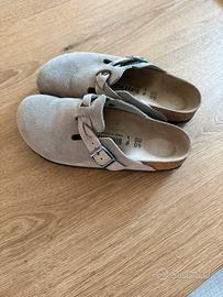 Sabot Birkenstock pelle nabuk originale usato
