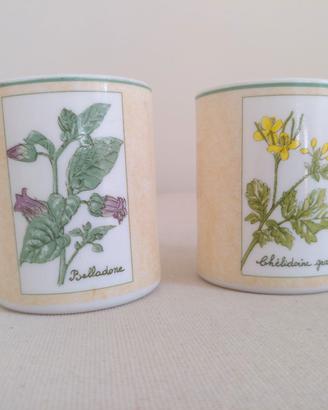 Due tazze Arcoroc anni'90 Belladonna Celidonia