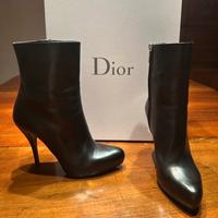 Stivaletti da donna in pelle nera Dior