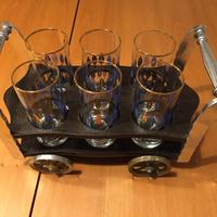 Set 6 bicchieri eleganti in confezione carrello