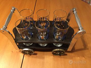 Set 6 bicchieri eleganti in confezione carrello