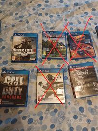 giochi vari ps4(anche separatamente) 