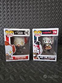 Coppia Funko Pop Pennywise 1746 Art The Clown 1796