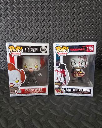 Coppia Funko Pop Pennywise 1746 Art The Clown 1796