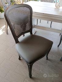 Sedie shabby in vera paglia di Vienna