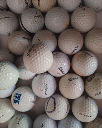 150 palline da golf usate di varie marche