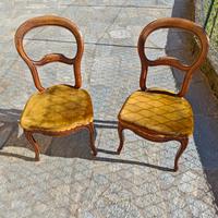 coppia di sedie antiche