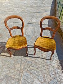 coppia di sedie antiche