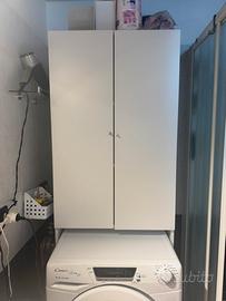 Mobile bianco a 2 ante – sopra lavatrice