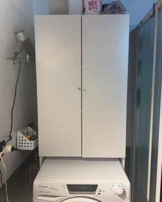 Mobile bianco a 2 ante – sopra lavatrice