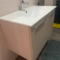 Mobile bagno con specchio lunghezza 80 cm