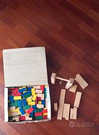 Domino rally 250pz in legno colorato