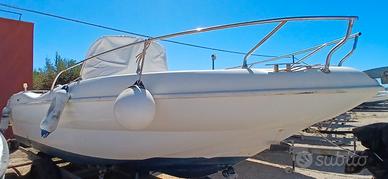 Barca a motore in vetroresina