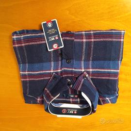 camicia uomo caldo cotone scozzese SKI 