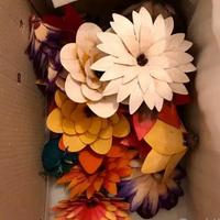 36 fiori in legno