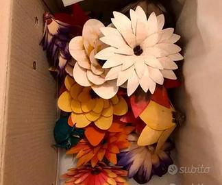 36 fiori in legno