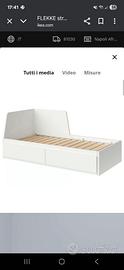 Letto singolo flekke con secondo letto estraibile