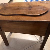 Antico mobiletto porta lucidi per scarpe