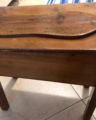 Antico mobiletto porta lucidi per scarpe
