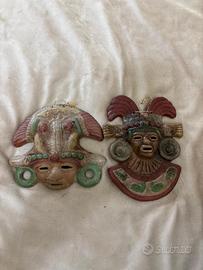 Lotto Maschere Vintage – Stile Azteca/Maya