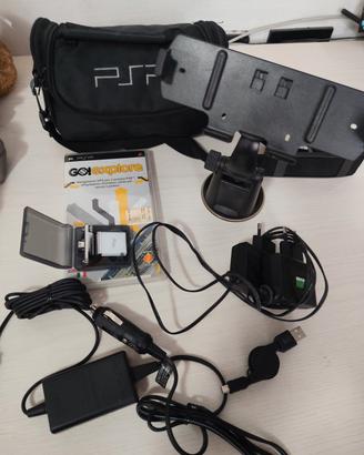 PSP,accessori Goexplorer e giochi
