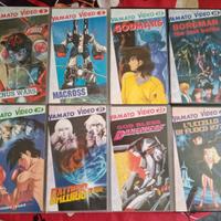 set 8 VHS animazione giapponese introvabili yamato