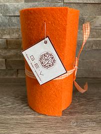 Panno feltro  colore arancio