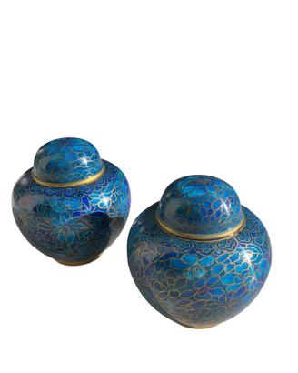 Coppia vasetti cinesi cloisonne