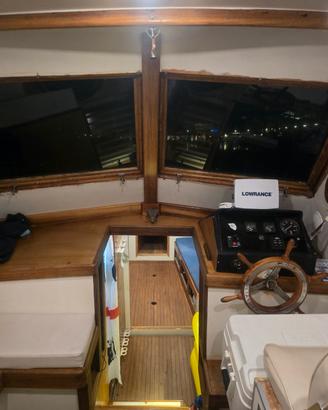 Barca a scafo disloccante di 9,90m