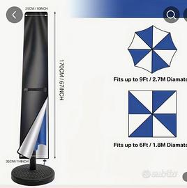 4 coperture  per ombrelloni nuove