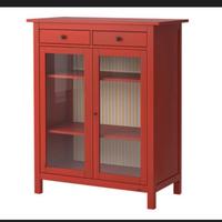 Vetrinetta credenza ikea hemnes rossa