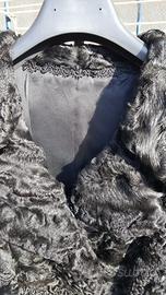 Pelliccia agnellino nera