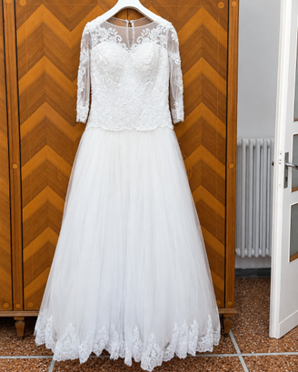 Abito da sposa Miama Store 46 XL principessa pizzo