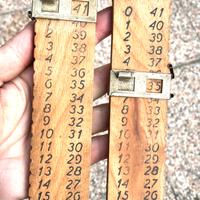 Conta punti  Vintage gioco carte trionfo In Legno