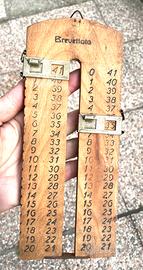 Conta punti  Vintage gioco carte trionfo In Legno