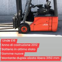 Carrello elevatore elettrico Linde E16