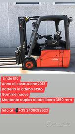 Carrello elevatore elettrico Linde E16