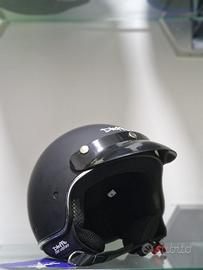 CASCO DIEFFE  CON VISIERINO NERO OPACO