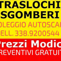 Traslochi-sgomberi-noleggio autoscala e furgoni
