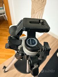 Treppiede con testa manfrotto #56