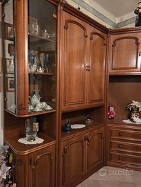 Armadio da soggiorno 3 ante in legno lucido