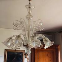 Lampadario vetro murano