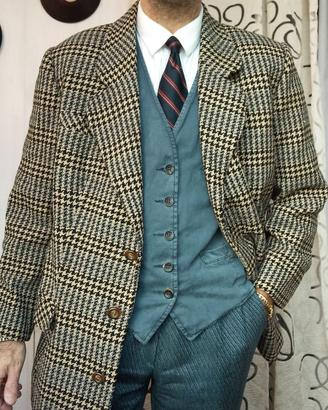 Giacca tweed Vintage D&G  pied-de-poule  Wool Lana