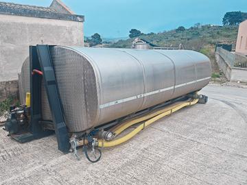 Cisterna acqua scarrabile 16.000 litri Acciaio ino